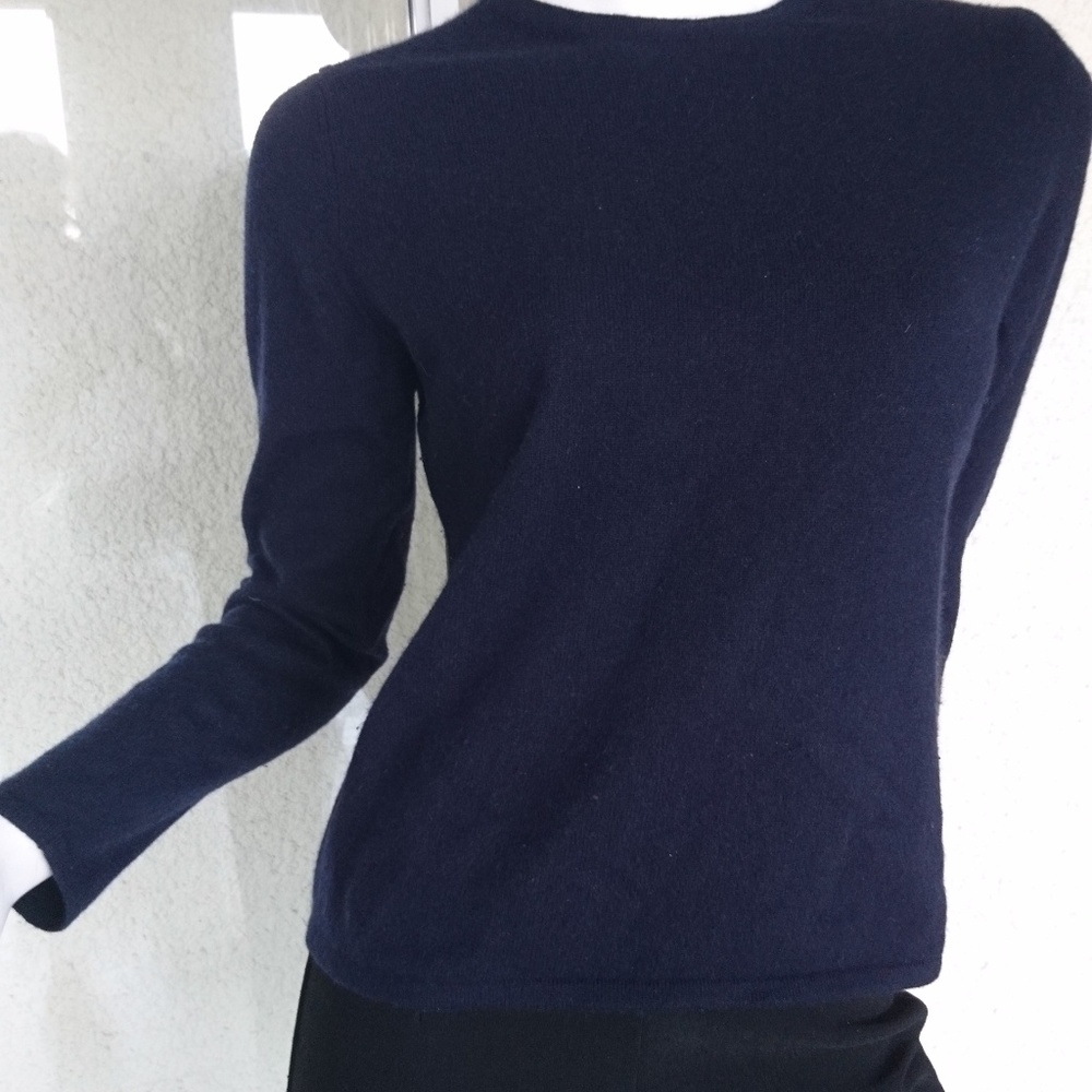 Cashmere Navy Blue Sweater